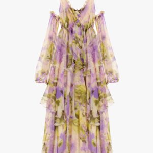 VESTIDO VOLANTES FLORES