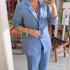 BLAZER CURAZAO AZULÓN