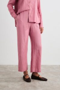 PANTALÓN AURORA LINO ROSA OSCURO