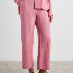 PANTALÓN AURORA LINO ROSA OSCURO