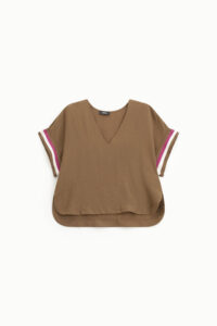 TOP COGNAC DETALLES VIVOS MANGAS