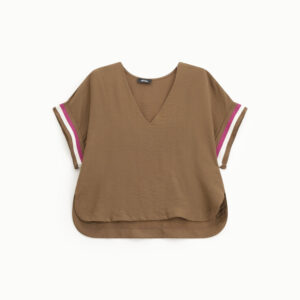 TOP COGNAC DETALLES VIVOS MANGAS