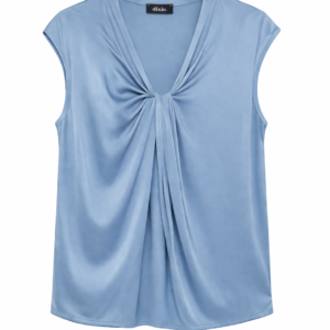 TOP SATINADO NUDO POLVERE
