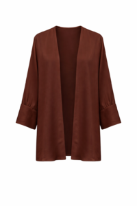 KIMONO SATINADO CHOCOLATE