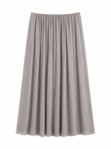 FALDA SATINADA GRIS