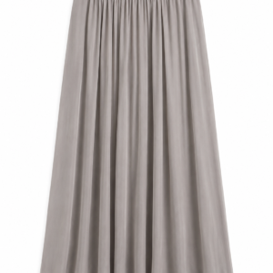 FALDA SATINADA GRIS