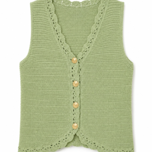 TOP CHALECO VERDE AGUA