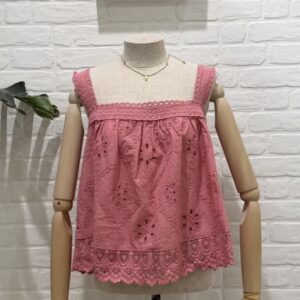 TOP CALADO ROSA