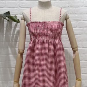 TOP VICHY ROJO