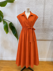 VESTIDO MIDI CRUZADO CALDERA