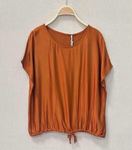 TOP SATINADO NARANJA QUEMADO