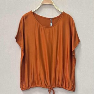 TOP SATINADO NARANJA QUEMADO