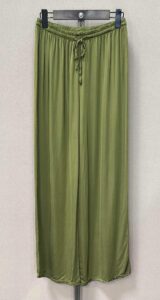 PANTALÓN SATINADO VERDE OLIVA