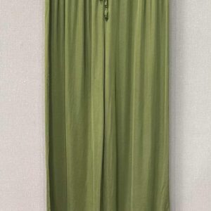 PANTALÓN SATINADO VERDE OLIVA