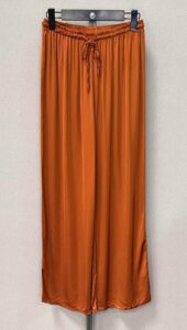 PANTALÓN SATINADO NARANJA QUEMADO