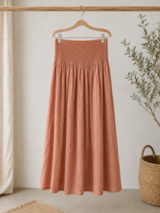 FALDA BOHO TERRACOTA