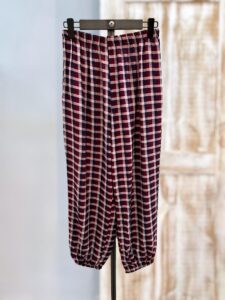 PANTALÓN TARTÁN VINO,ROSA Y AZUL