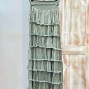 FALDA VOLANTES VERDE MENTA