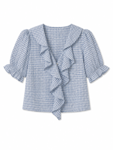 BLUSA VICHY DENIM