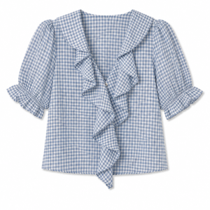 BLUSA VICHY DENIM