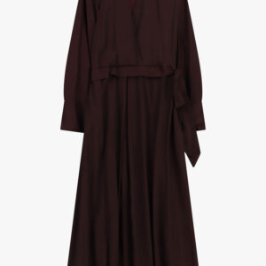 VESTIDO VINO  TINTO ESCOT EN V