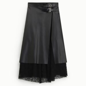 FALDA NEGRA DOBLE HEBILLA