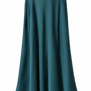 FALDA SATINADA VERDE ESMERALDA
