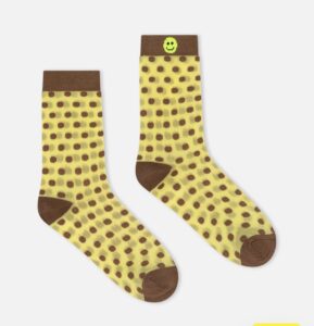 CALCETINES POLKADOT AMARILLO