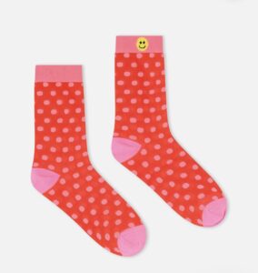 CALCETINES POLKADOT ROJO