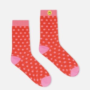 CALCETINES POLKADOT ROJO